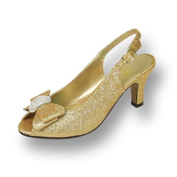wide width glitter shoes